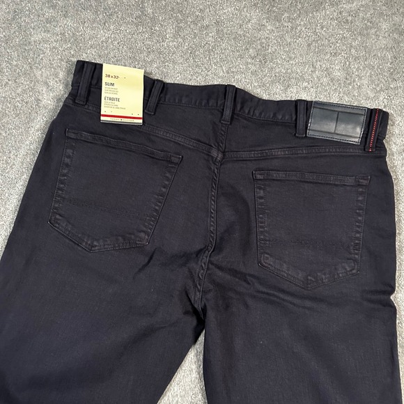 Tommy Hilfiger Jeans Denim Dark Navy Blue Slim Fit Men's 38x32 - NWT - Picture 7 of 12